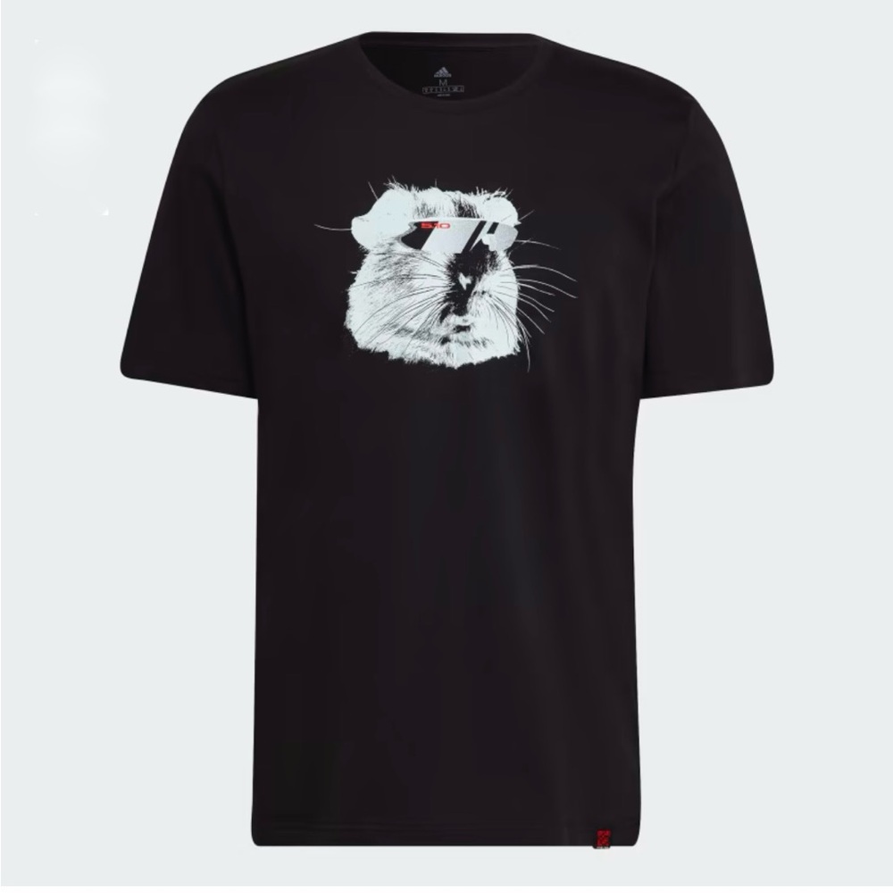 NWT Adidas Black Graphic T-Shirt - Size XL